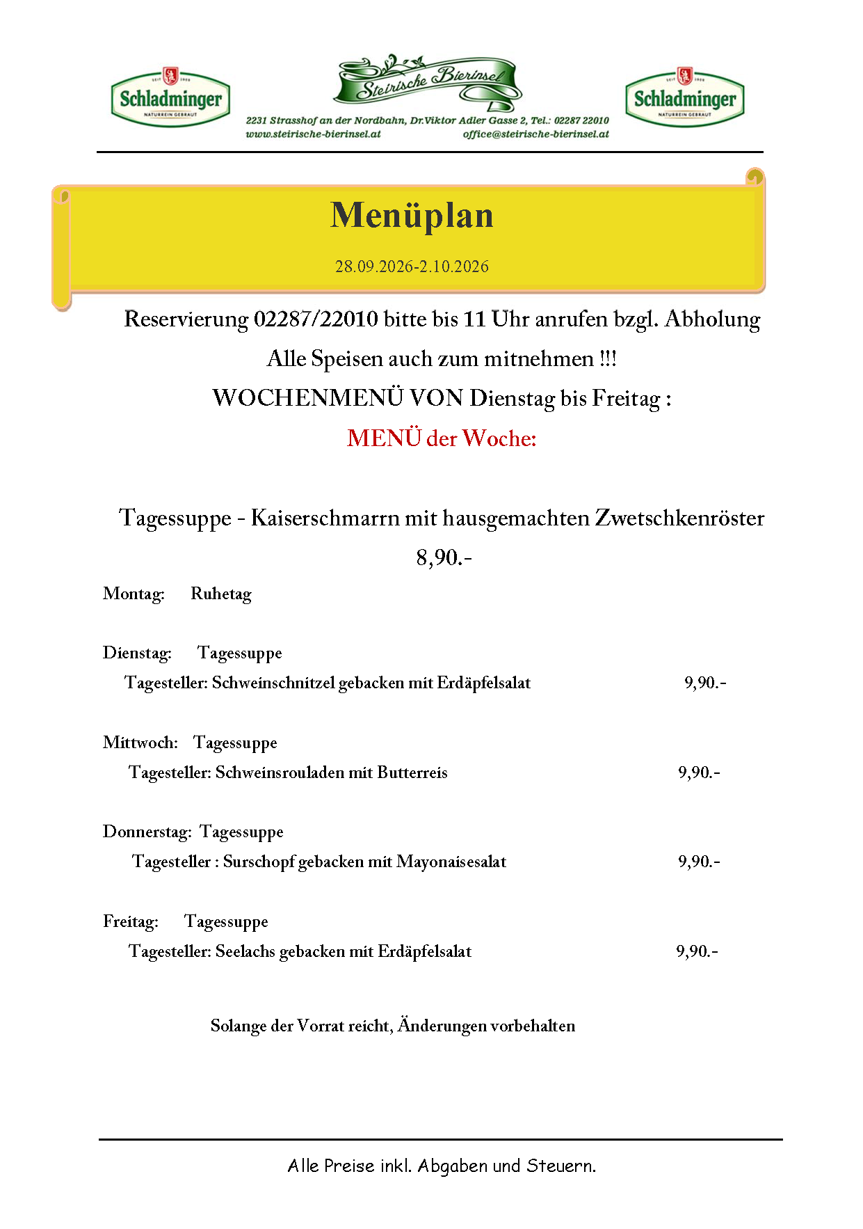 menuplan