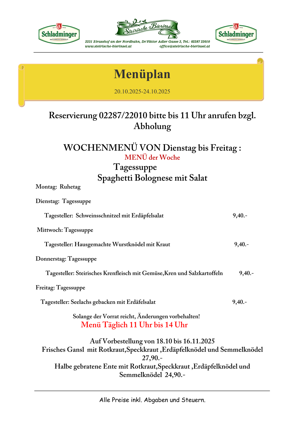 menuplan kw44